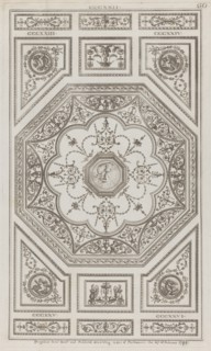Ceiling Ornament, nos. CCCXXII-CCCXXVI ("Designs for Various Ornaments," pl. 50), February 27, 1791.