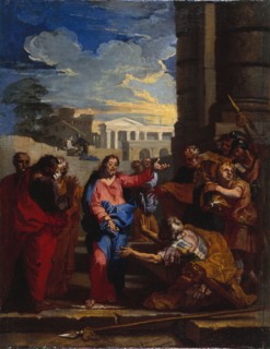 Christ and the centurion, sketch for the painting formerly in the nave of the Carthusian church, c1690.