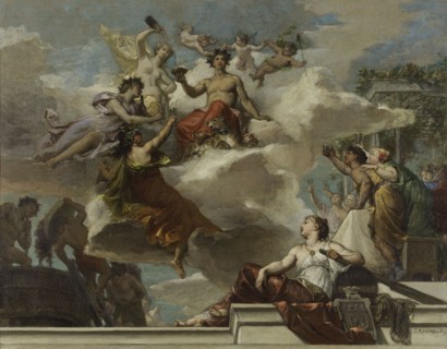 Sketch for the 12th arrondissement town hall: The triumph of Bacchus (ceiling of grand staircase), 1880.