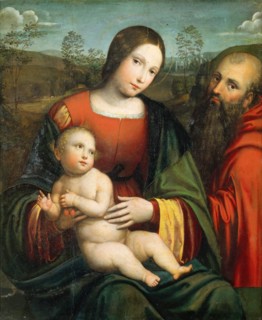 Madonna and Child with Saint Jerome, First quarter of 16th cen. Creator: De' Boateri, Jacopo (ca 1480-1530).