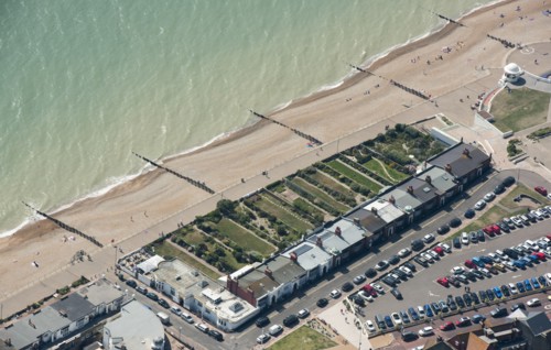 Marina Court Avenue, bungalows built in a Moghul style, Bexhill, East Sussex, 2016. Creator: Damian Grady.