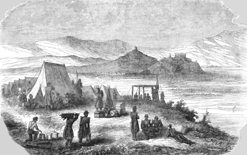 'Occupation of the Piraeus by the French Troops', 1854. Creator: Unknown.