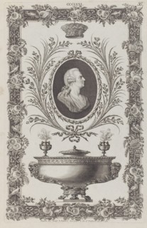 Portrait of the Duke of Northumberland, Vase and Ornamental Frame, no. CCCLXXI ("..., July 26, 1792. Creator: Michelangelo Pergolesi.