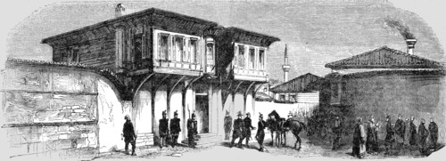 'Head-Quarters of General Canrobert at Gallipoli', 1854. Creator: Unknown.