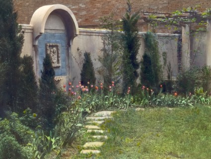 Laura Stafford Stewart house, 205 West 13th Street, New York, New York, 1921. Creator: Frances Benjamin Johnston.