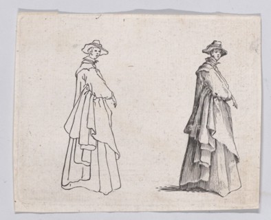 Reverse Copy of La Dame au Vêtement Ample (The Woman with the Ample Clothing), 17th century. Creator: Anon.