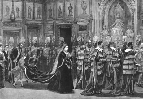 'The Opening of the new Parliament by the Queen', 1886.  Creator: Unknown.
