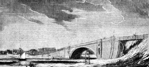 'The Princes Bridge, City of Melbourne, Port Phillip', 1854. Creator: Unknown.