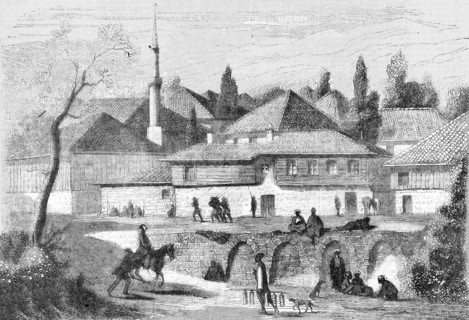 'Quarters of the staff of the Turkish Army at Schumla', 1854. Creator: Unknown.