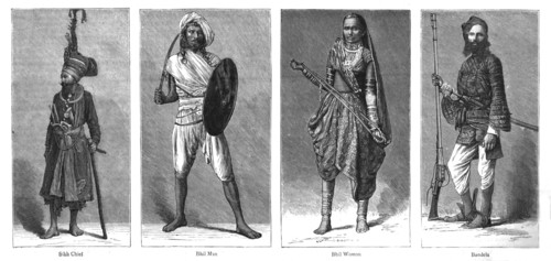 'The Colonial Exhibition: India, some native types', 1886.  Creator: Unknown.