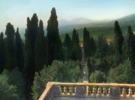 Villa d'Este, Tivoli, Lazio, Italy, 1925. Creator: Frances Benjamin Johnston.