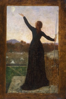 Le Ballon ("La Ville de Paris investie, confie à l'air son appel à la France"). Allégorie..., c1870. Creator: Pierre Puvis de Chavannes.