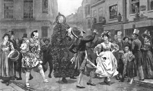 ''Jack-In-The-Green'--A May-Day Scene Sixty Years Ago', 1830, 1890. Creator: Unknown.