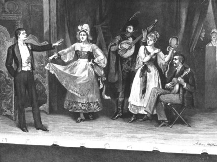 'My First Season'; Private Theatre--A Dress Rehearsal', 1890. Creator: Arthur Hopkins.