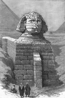 'The Great Sphinx as now cleared from the encumbering sand', 1886.  Creator: Unknown.