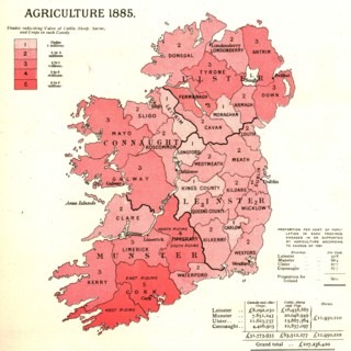 'The Graphic Statistical Maps of Ireland; Agriculture 1885', 1886.  Creator: Unknown.