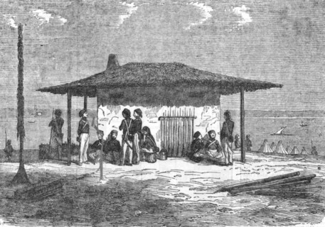'Advanced post of the Turkish Troops upon the shores of the Danube', 1854. Creator: Unknown.