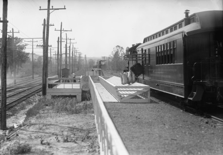 Post office Department, Hupp Auto Railway Service, 1912. Creator: Harris & Ewing.