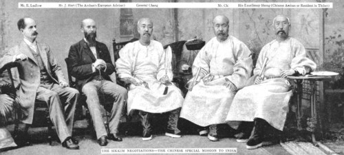 ''The Sikkim Negotiations--The Chinese Special Mission to India', 1890. Creator: Unknown.