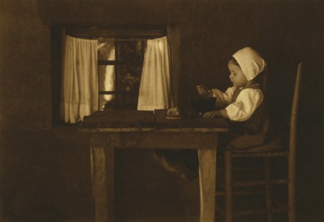 Hunger ist der beste Koch, 1898. Creator: Myra Albert Wiggins.