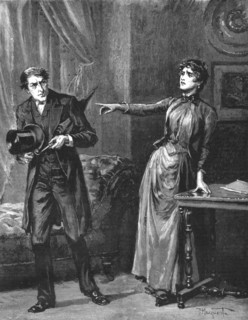 ' Madame Leroux'; By Francis Eleanor Trollope; 'Leave my house! ' ', 1890. Creator: Percy Macquoid.