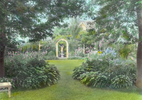 Westlawn, Edward Tiffany Dyer house, Great Plains Road, Southampton, New York, 1914. Creator: Frances Benjamin Johnston.