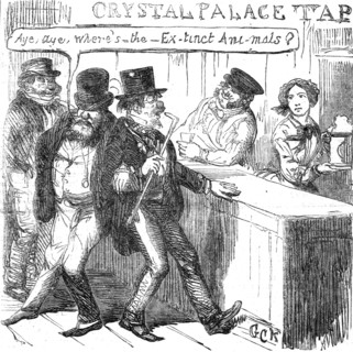 'The Crystal Palace and its Refreshments; Gentlemen Visitors over-refreshed', 1854. Creator: George Cruikshank.