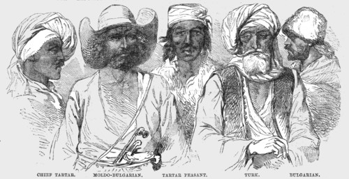 'Types of the Races on the Turkish Bank of the Danube; Daunbian Principalities 1854', 1854. Creator: Unknown.