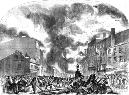 'Fire at Messrs Harper and Brothers' Printing and Publishing Establishment, New York', 1854. Creator: Unknown.