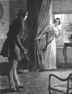 'The Mayor of Casterbridge, by Thomas Hardy. The Man before her was not Henchard', 1886.   Creator: Robert Barnes.