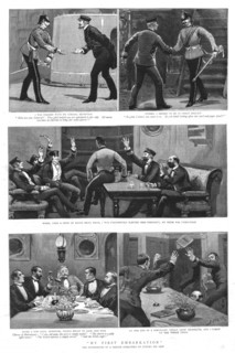 ''My First Embarkation; The experiences of a Marine Subaltern on Joining his Ship', 1890. Creator: Unknown.