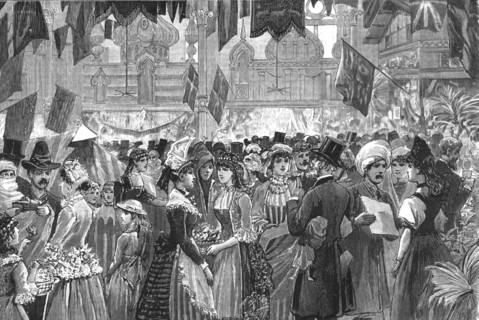 'Fancy Fair at the Athenaeum, Camden Road, in aid of the North West London Hospital', 1886.  Creator: Unknown.