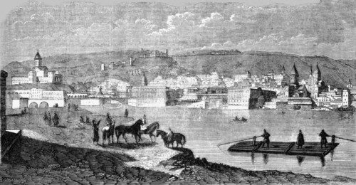 'Tiflis; Head Quarters of Prince Woronzoff, General-in-Chief of the Russian Forces in Asia', 1854. Creator: Unknown.