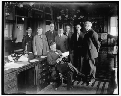 Josephus Daniels and group, between 1910 and 1920. Creator: Harris & Ewing.