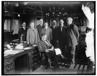 Josephus Daniels and group, between 1910 and 1920. Creator: Harris & Ewing.