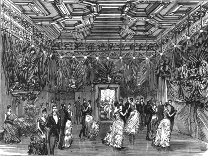 'Reception and Ball at Dover House, the official residence of Lord Dalhousie; The Ball Room', 1886.  Creator: Unknown.