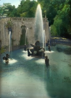 Villa Lante, Bagnaia, Lazio, Italy, 1925. Creator: Frances Benjamin Johnston.