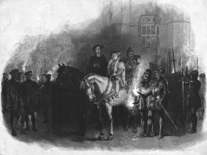 'Historical Aspects of Hampton Court; Edward VI. And the Protector Somerset- 'The Night Alarm'', 189 Creator: Unknown.