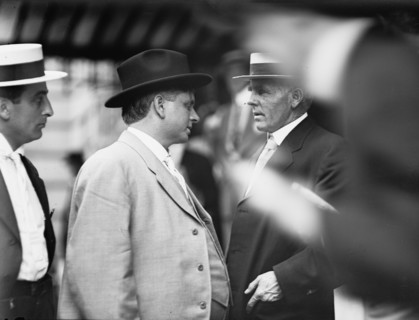 Democratic National Convention - W. Davis of State Department; Sen. Gore of Oklahoma..., 1912. Creator: Harris & Ewing.