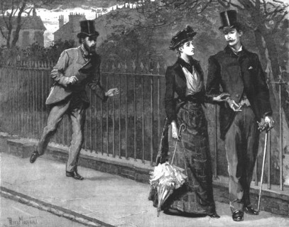 'Madame Leroux'; By Francis Eleanor Trollope; Zephany sprang from it and came hastily towards them', Creator: Percy Macquoid.