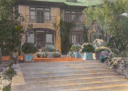 Pre`s Choisis, Albert Herter house, Georgica Pond, East Hampton, New York, c1913. Creator: Frances Benjamin Johnston.