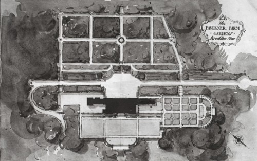 The Faulkner Farm Gardens, Brookline, Massachusetts, between 1915 and 1925. Creator: Frances Benjamin Johnston.