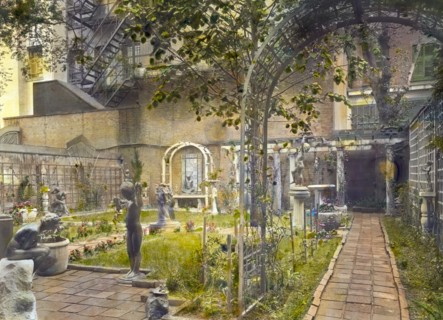 The Touchstone Garden, New York, New York, 1919. Creator: Frances Benjamin Johnston.
