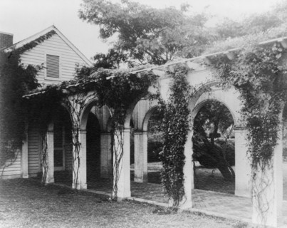 The old gallery at Mirador (Langhorne estate), Greenwood, Virginia, between 1933 and 1942. Creator: Frances Benjamin Johnston.