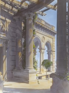 The Breakers, Cornelius Vanderbilt II house, 44 Ochre Point Avenue, Newport, Rhode Island, 1914. Creator: Frances Benjamin Johnston.