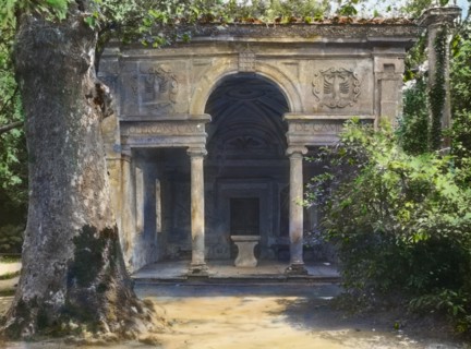 Villa Lante, Bagnaia, Lazio, Italy, 1925. Creator: Frances Benjamin Johnston.