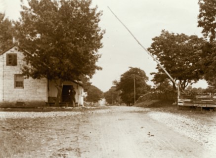 Toll gate on Winchester Pike, Virginia, 1900 or 1901, printed later. Creator: Frances Benjamin Johnston.