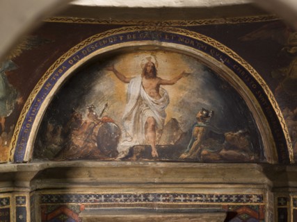 Maquette du décor de la chapelle des Morts (dite chapelle des Ames) église Notre-Dame..., c.1836. Creator: Merry Joseph Blondel.