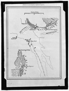 Map showing Fort Sumter and Fort Moultrie, between 1909 and 1914. Creator: Harris & Ewing.