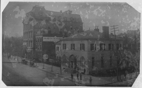 Riggs Bank - the Dept. of Justice for A.P.A., 1888. Creator: Frances Benjamin Johnston.